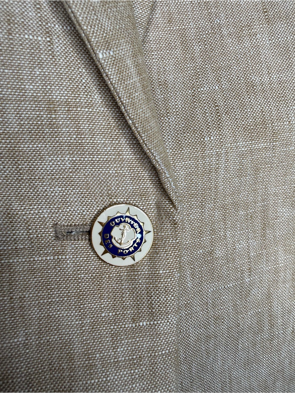 J.Crew Campbell blazer made from a linen blend.beige size 6 - Picture 5 of 12